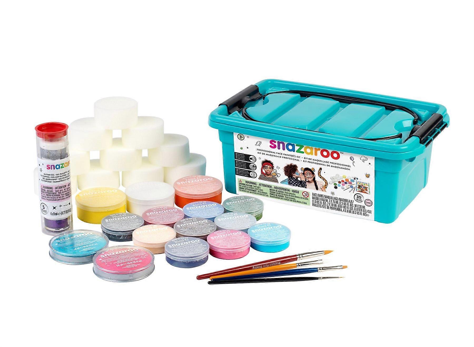 Snazaroo Professional Face Painters Kit - 35 Pieces