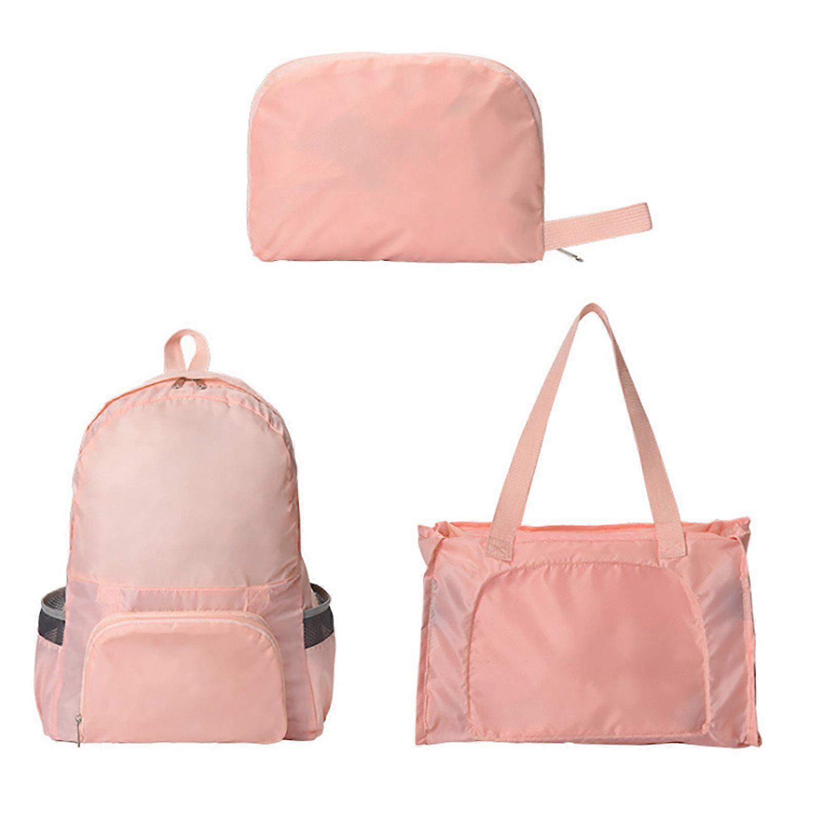 Packable Backpack Foldable waterproof lightweight multi-functional hiking camping backpack Pink