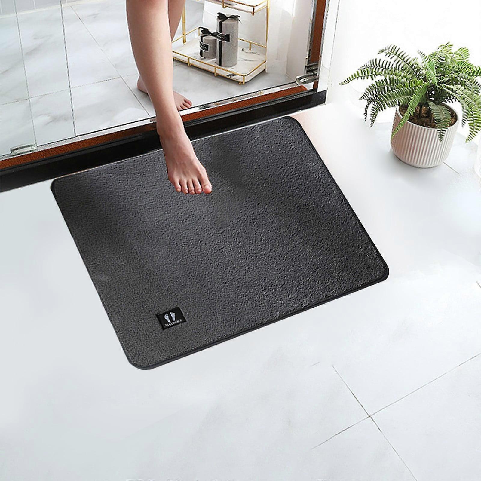 Gspmory Home Summer Carpet, Front Door Mat, Super Absorbent Quick-Drying, Rubber Backing Non-slip, Washable Soft Bath Rug, Compatible with Bathroom