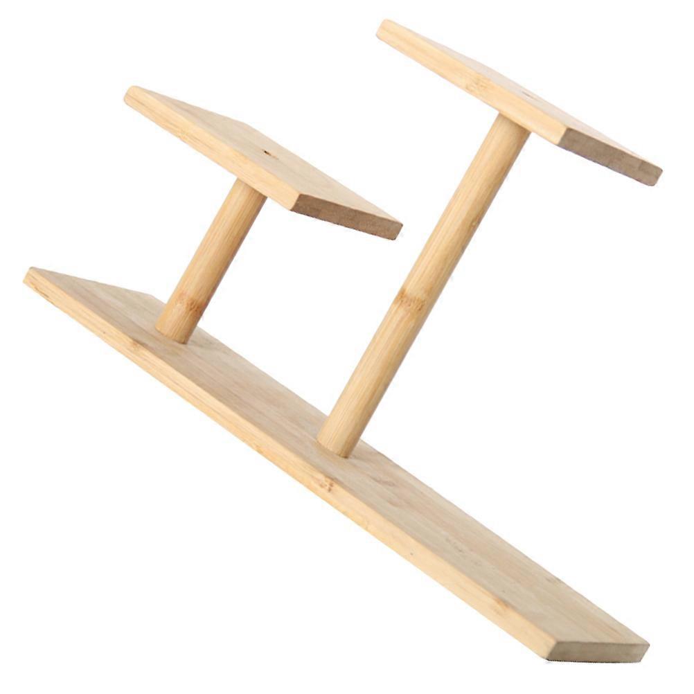 Tiered Bamboo Plant Stand for Succulent Display with 3 Shelf Holder
