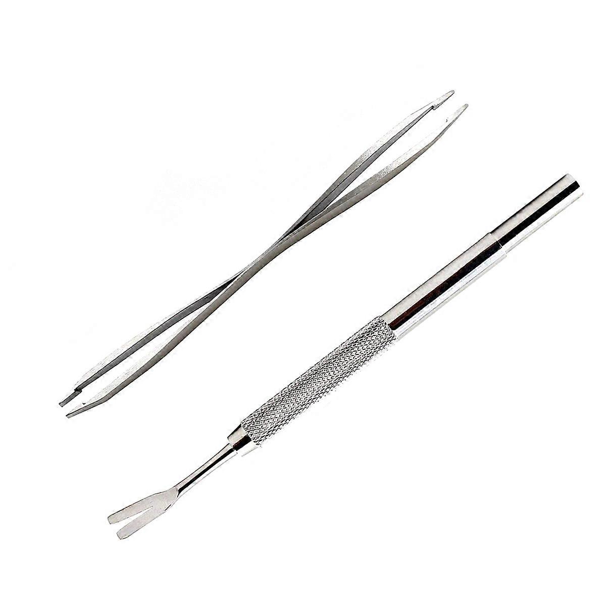 Removal Tool Set Stainless Steel Deer Removal for Cats Silver Compact 2Pcs