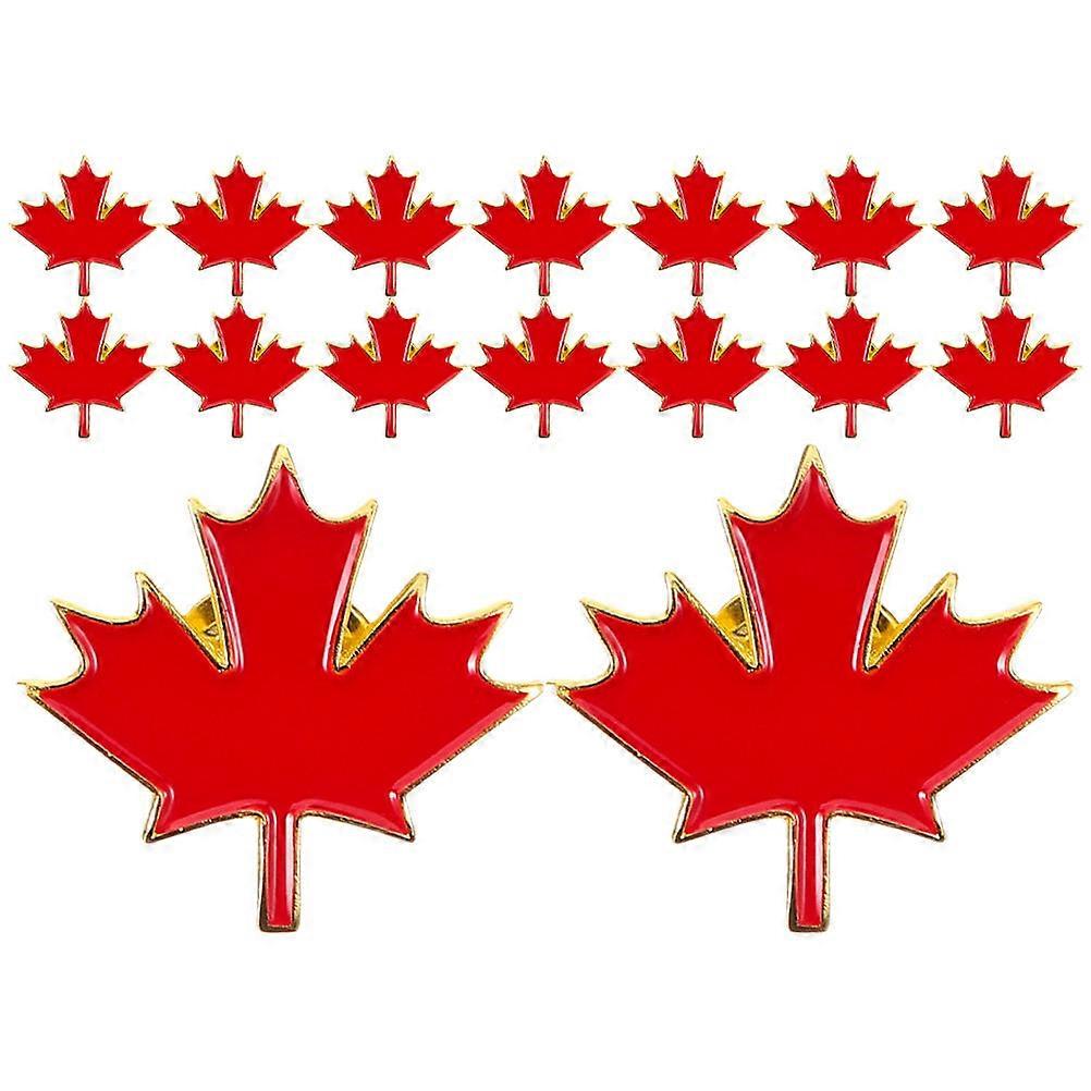 Elegant Maple Leaf Badge Pin Souvenir For Tourists 150 Pcs Durable Zinc Alloy