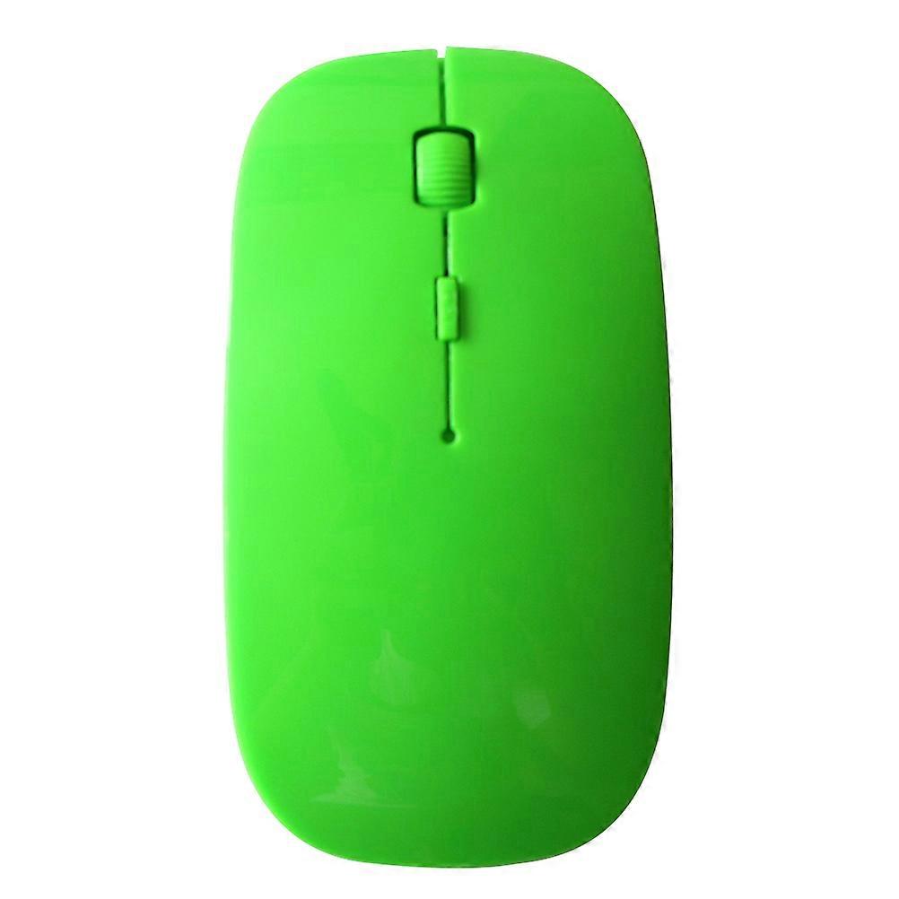 Ultra Thin Optical Mouse Wireless Mouse for Computer 2Pcs Green