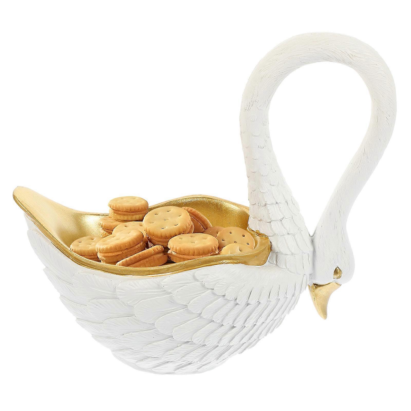 Swan Resin Jewelry Tray for Storage Use 3Pcs Key and Ring Holder