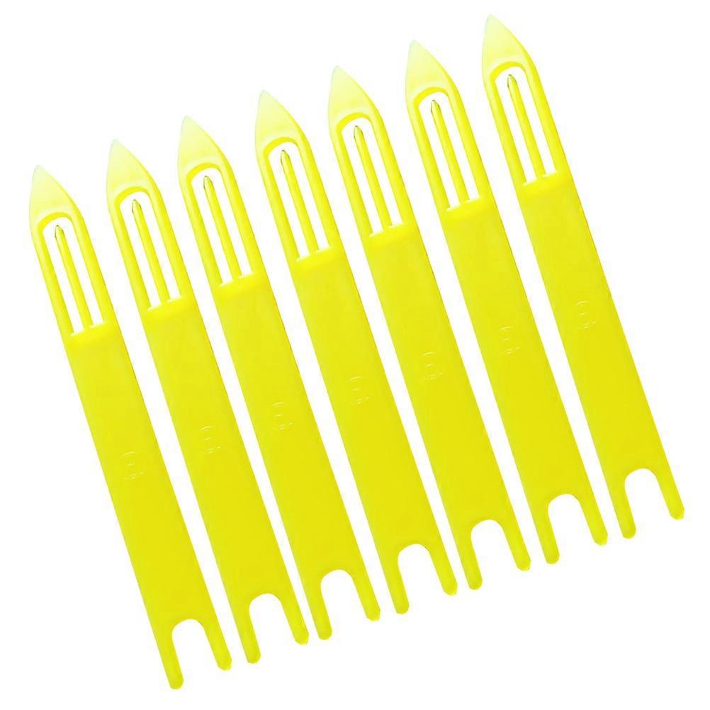 Fish Net Repair Tool Knitting Needle for Knitting 30Pcs Yellow Set