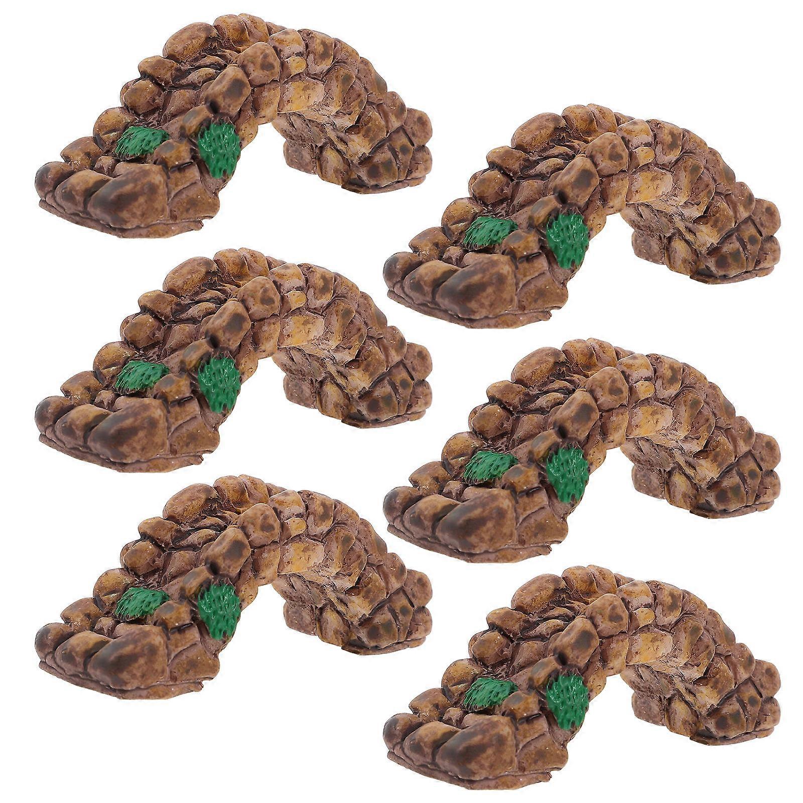 Micro Landscape Decor Resin Bridge Model for Decoration 30Pcs