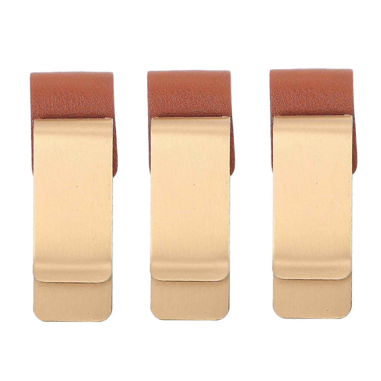 6Pcs Metal File Clips Paper Binders Teachers School Home Organization Practical Golden Color Retro Style