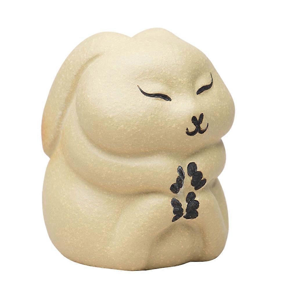 Décoration de table en forme de lapin violet, lot de 4