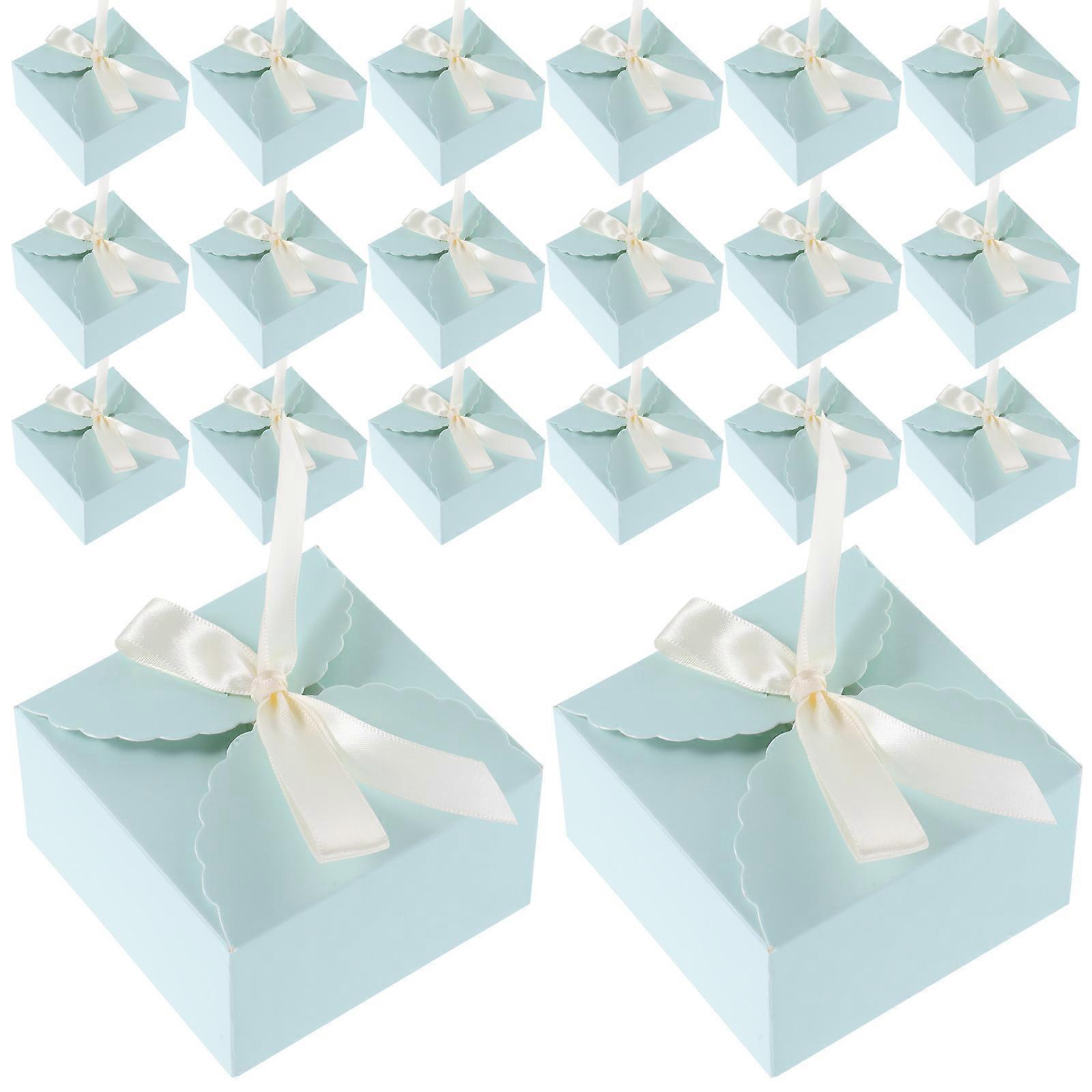 Gift Packaging Gift Boxes for Storage Use 100Pcs Sky-Blue Handmade Soap Boxes