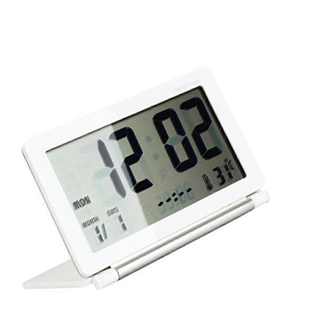 Electronic Desk Clock Folding Digital Alarm Clock with Time