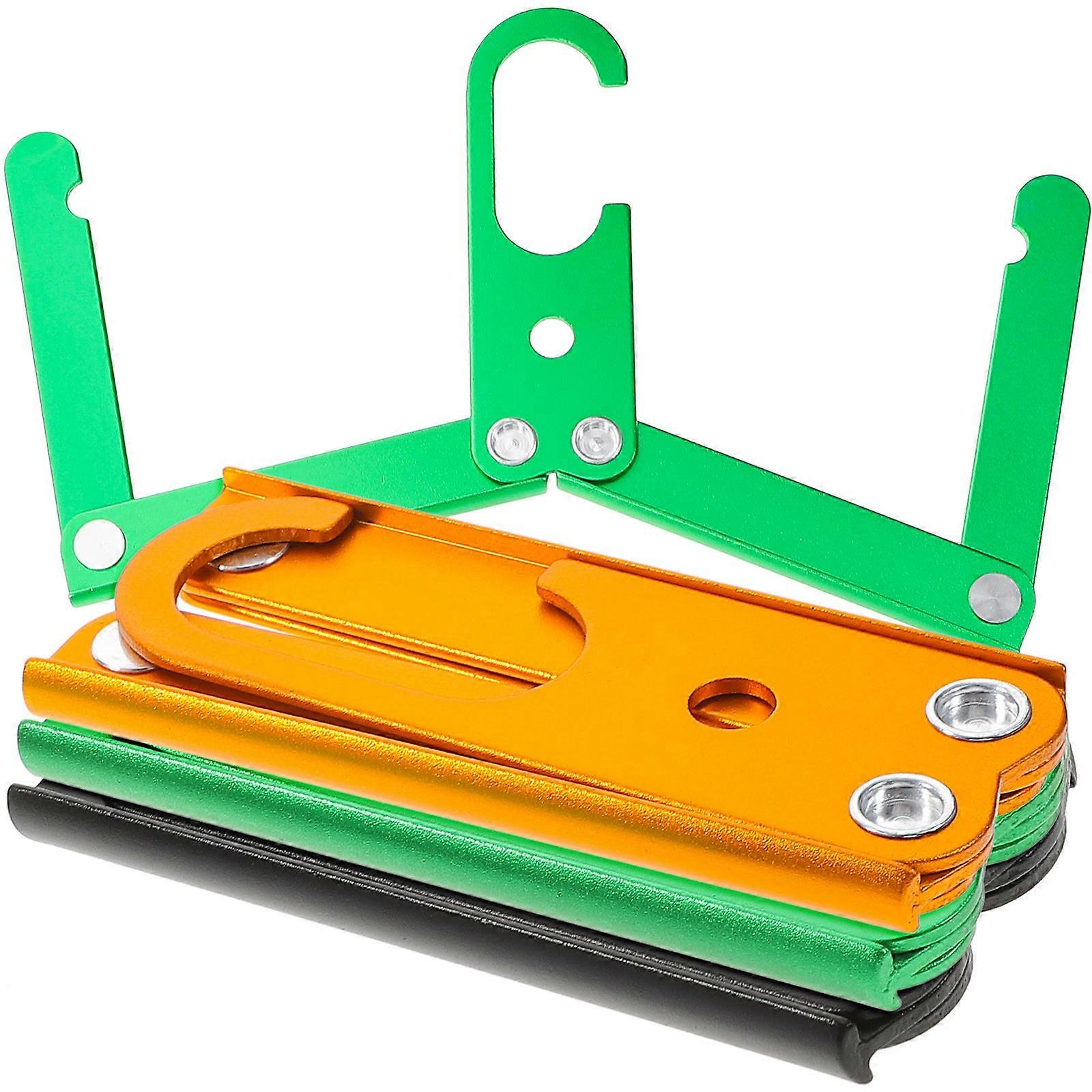 Laundry Hanger Folding Clothes Rack for Holding Use 4Pcs Assorted Color