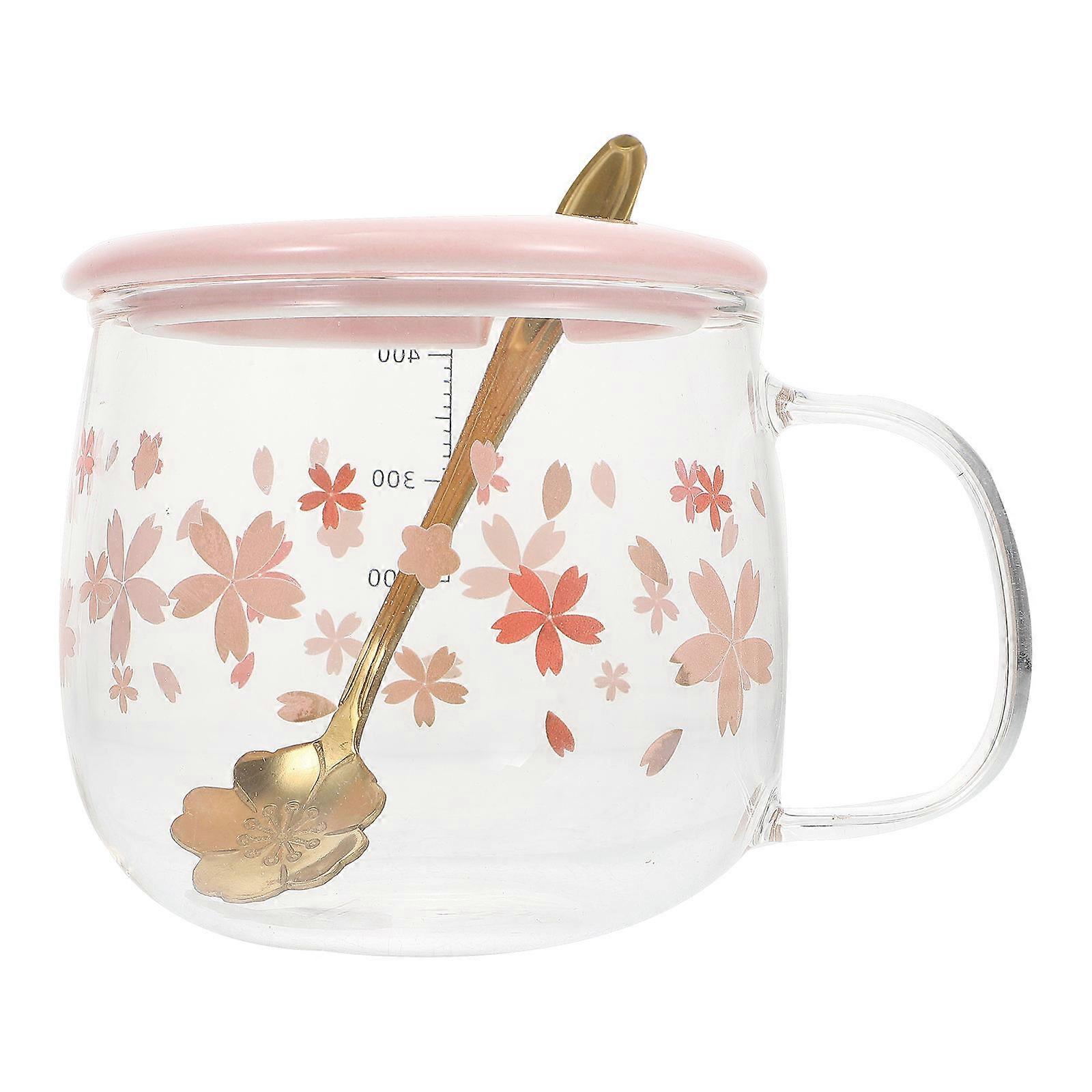 Creative Glass Coffee Cup for Storing 2Sets Water Cup with Scale