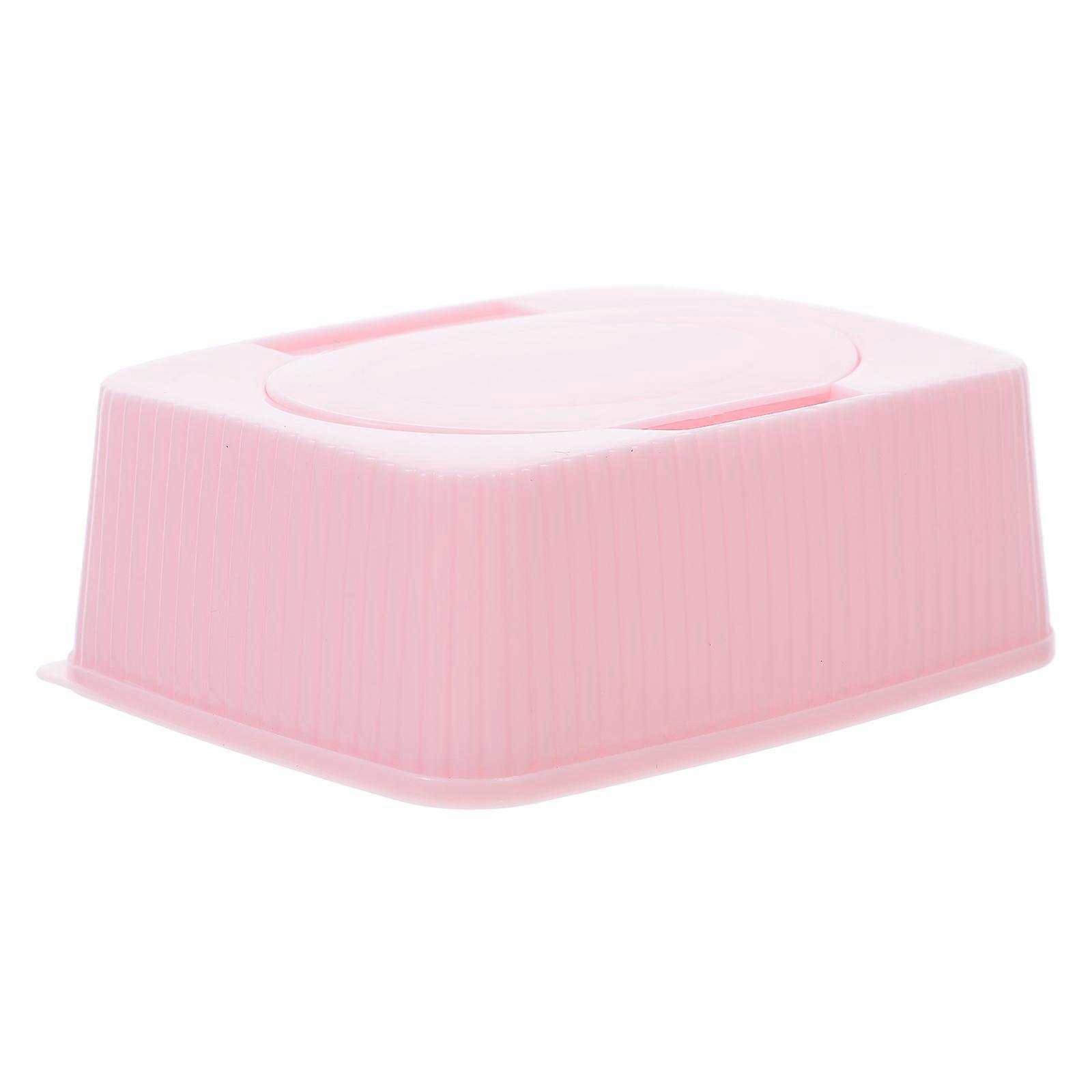 Baby Wipes Container Storage Box for Easy Pullout Use 5Pcs Pink