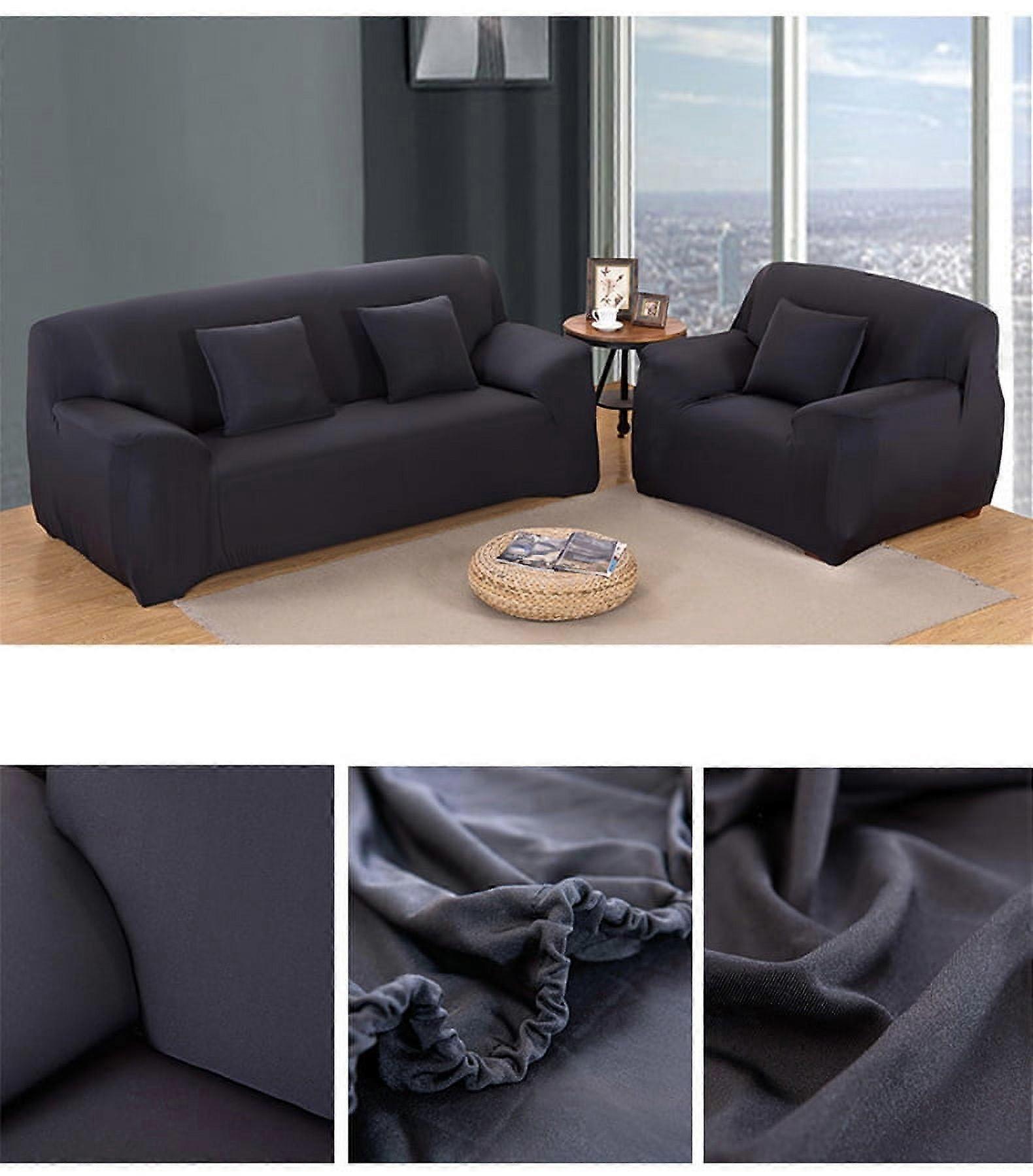 OTVIAP Polyester Spandex Sofa Slipcover Compatible with 1-4 Seater, Stretch Couch Cover Protector, Multiple Colors