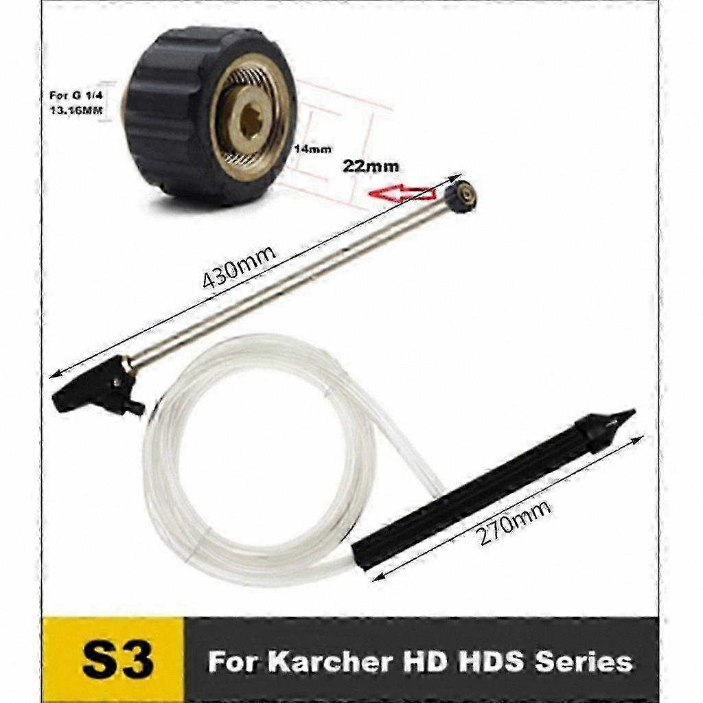 High-Pressure Cleaner Gun with Wet Sand Blasting Lance Nozzle Hose for Rust Removal