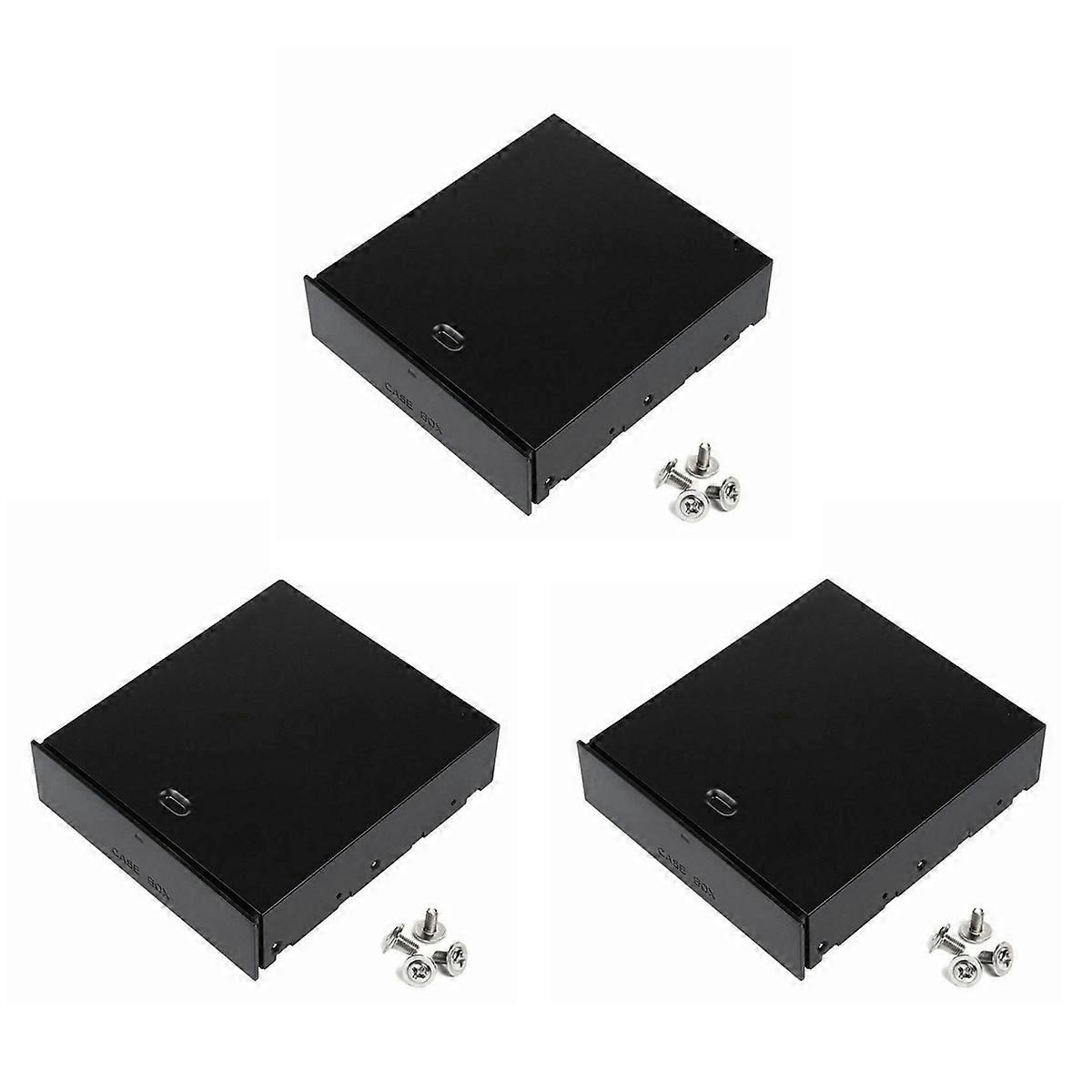 3X Desktop Storage Box Organizer Drawer Optical Drives 5.25Inch Front Panel Storage Holders & Racks