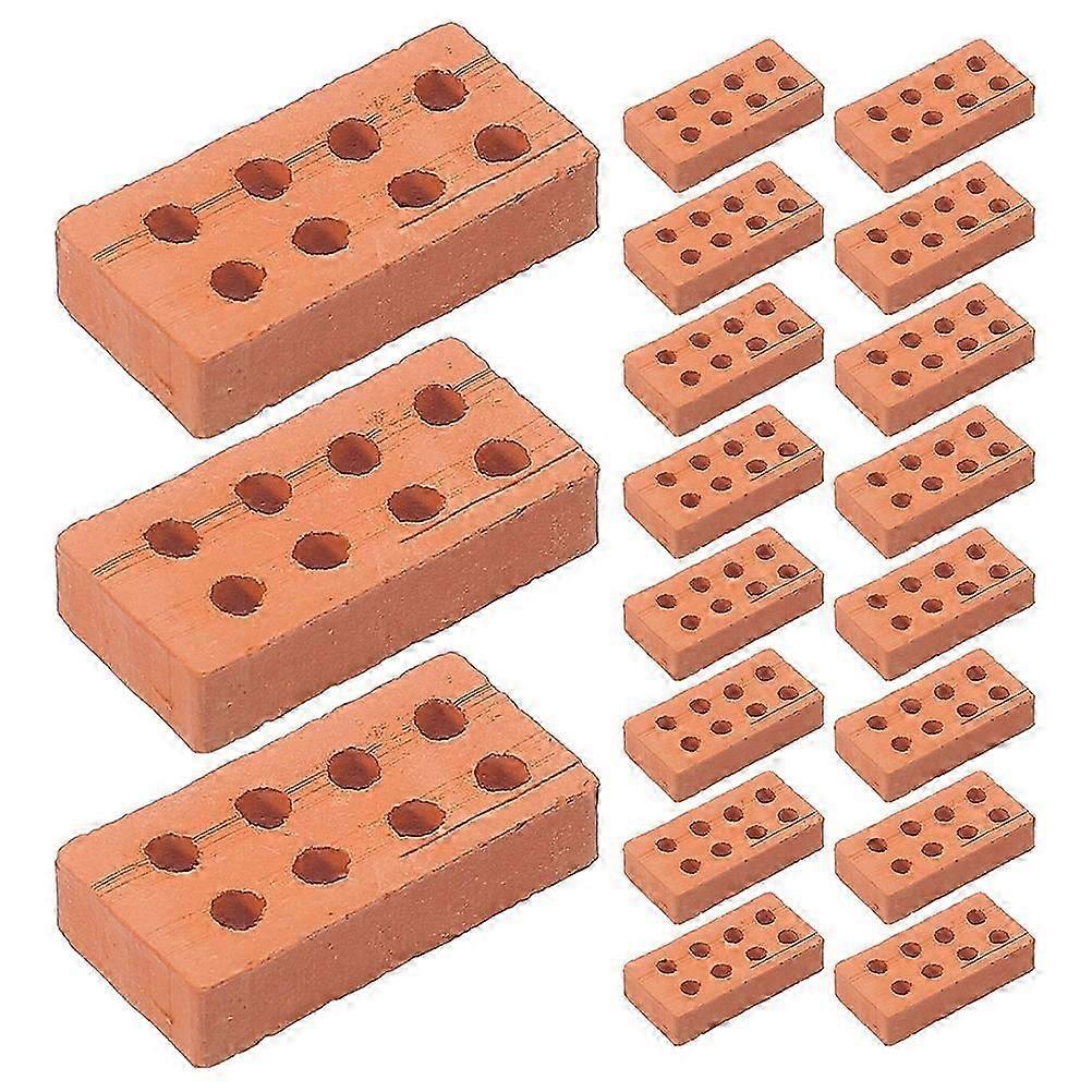 100pcs Miniature Wall Bricks for DIY Small Bricks for Model Houses, Castles & Craft Projects