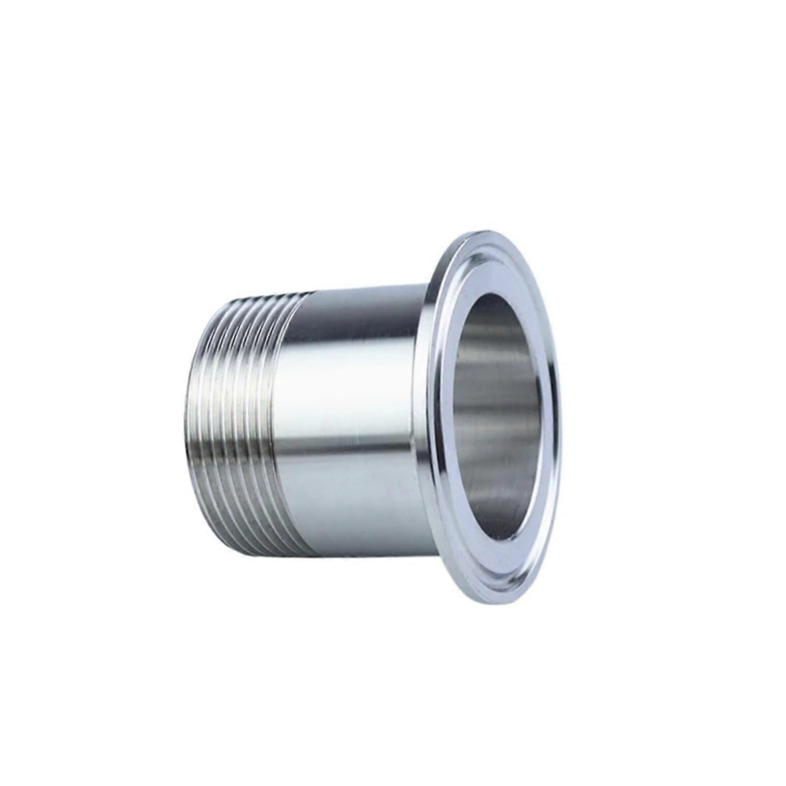 1/8' SS304 Stainless Steel Male Threaded Ferrule Tri Clamp Pipe Fitting Adapter 25.4mm