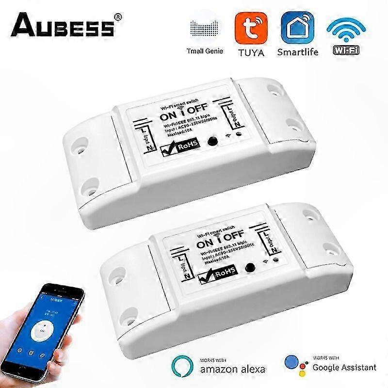 Smart WiFi Light Switch Module for Alexa, Google Home, Timer Function, Wireless DIY Automation Control-Compatible with Smart Home Devices