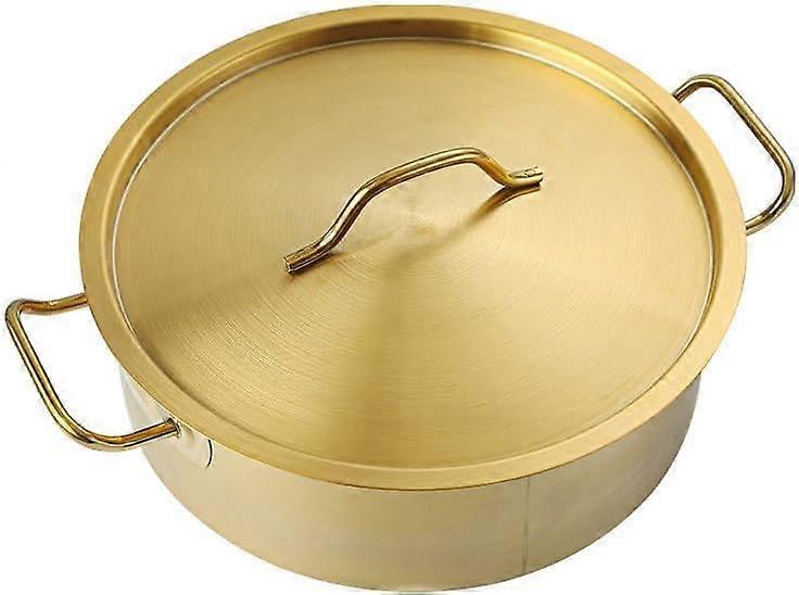 Stainless Steel DualSided Hot Pot Divider For Shabu Shabu TwoFlavor Soups 34cm All Hobs With Cover