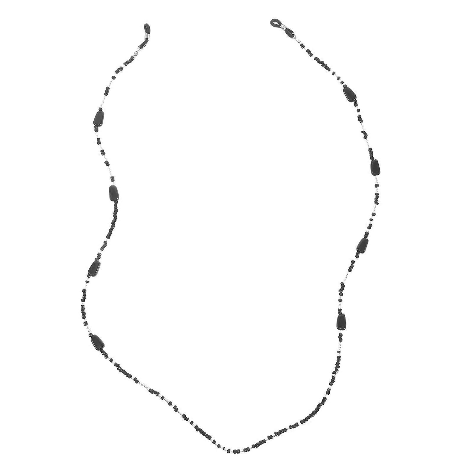 Acrylic Eyeglass Chain for Outdoor Use with Beaded Retro Design 2Pcs