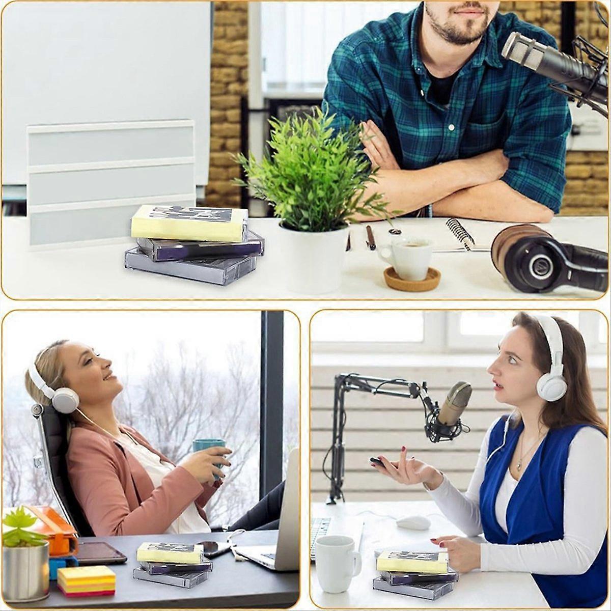 Audio Cassette Storage Cases - Clear Plastic Cassette Tape Cases