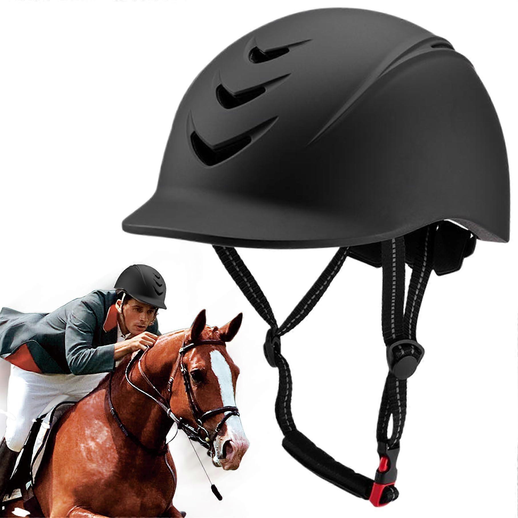 Horse Riding Helmet, Breathable Soft Padding, Adjustable Strap, AntiCollision Equestrian Helmet For Women And Men