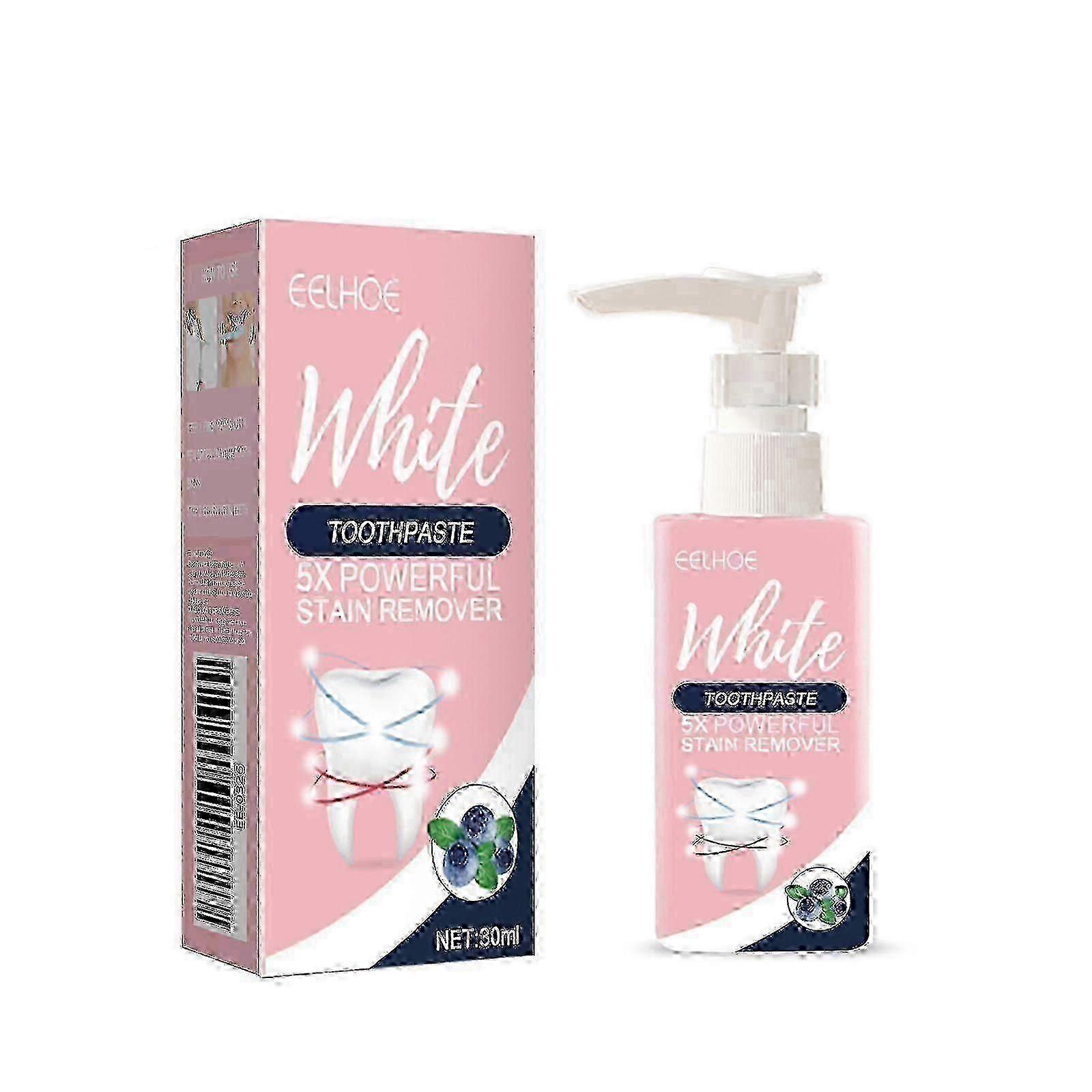 Blueberry Baking Soda Toothpaste for Removing Teeth Stains and Fresh Breath, Pressed Formula for UK Use