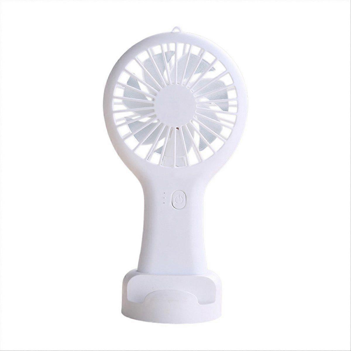 White Portable Mini Handheld Fan USB Rechargeable Fan