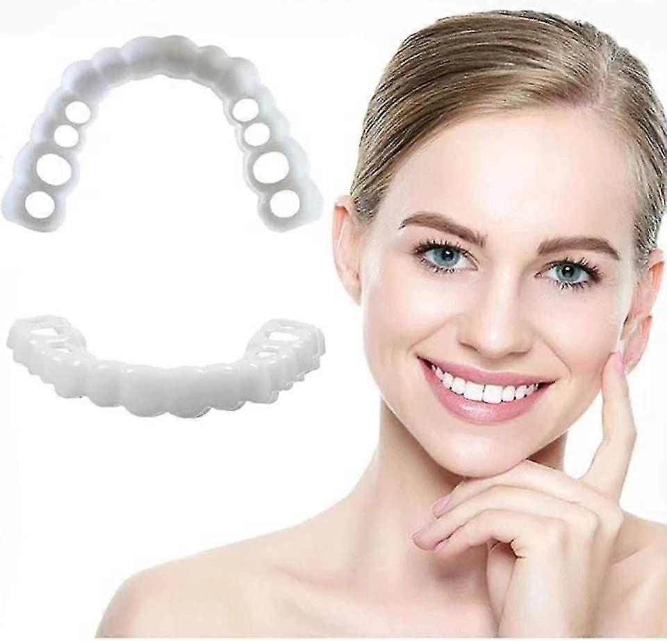 Cosmetic Dentures Temporary False Teeth Top And Bottom Tooth Cover