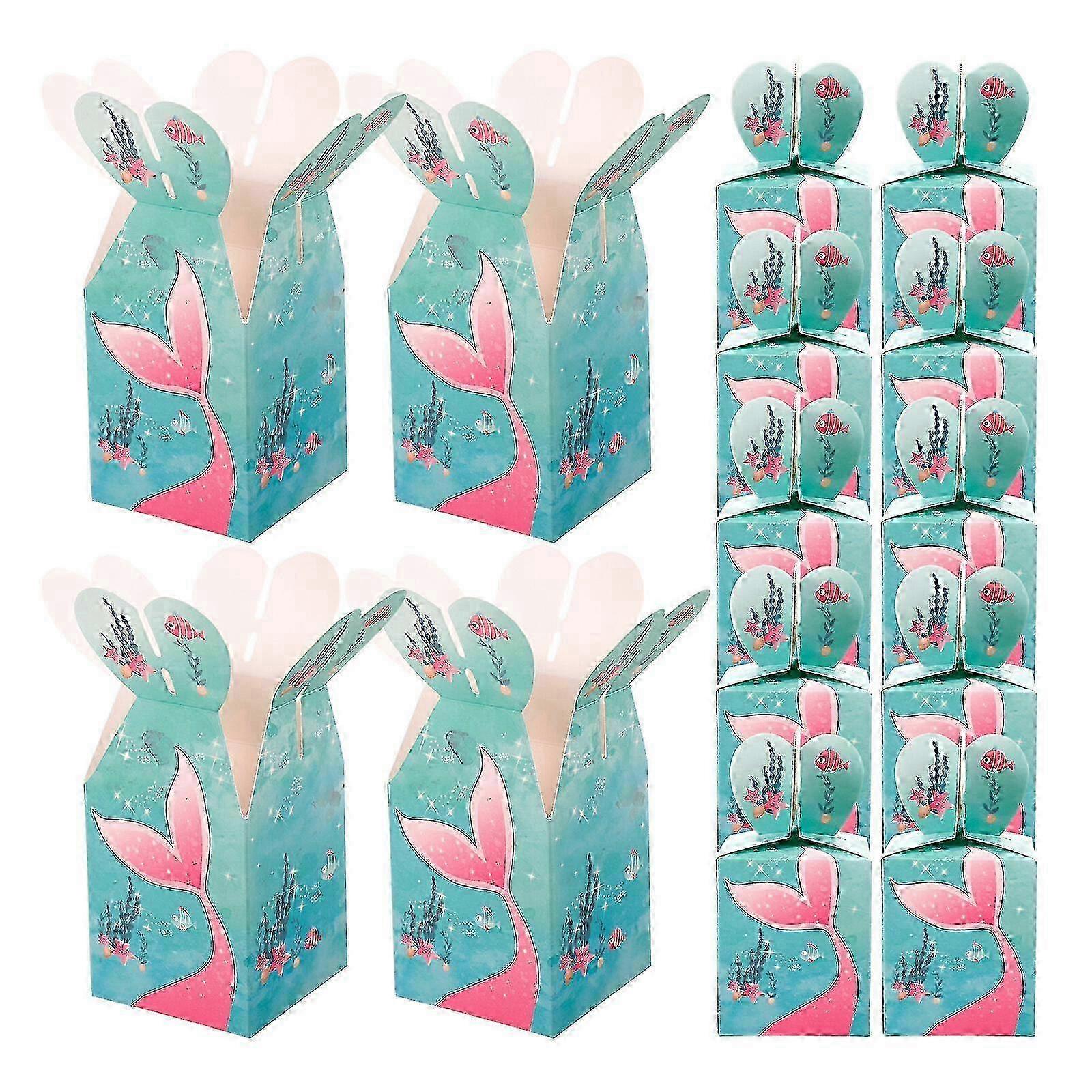 50pcs Decorative Packing Boxes Small Paper Chocolate Candy Boxes Present Boxes