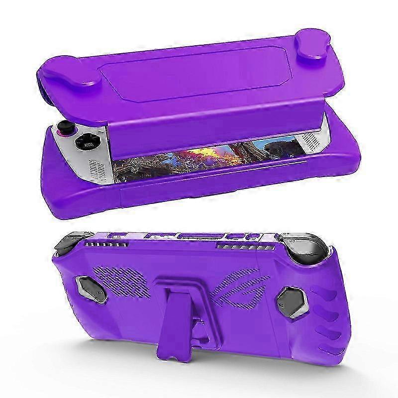Kickstand Case for Asus Rog Ally Console, Rugged Full Protective Case with Detachable Front Shell for Rog Ally Handheld Console