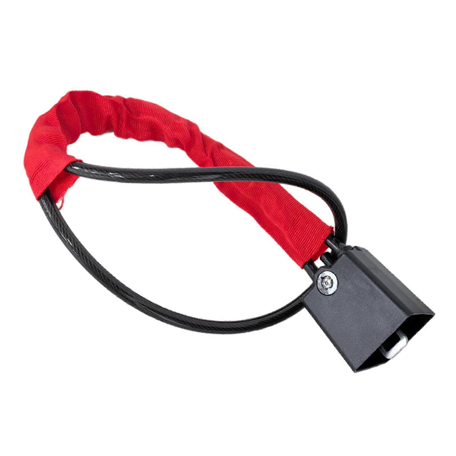 Quick Install & Release Automotive Steering Wheel Lock Security Device Metal Construction Lock For Various Car Models  Red