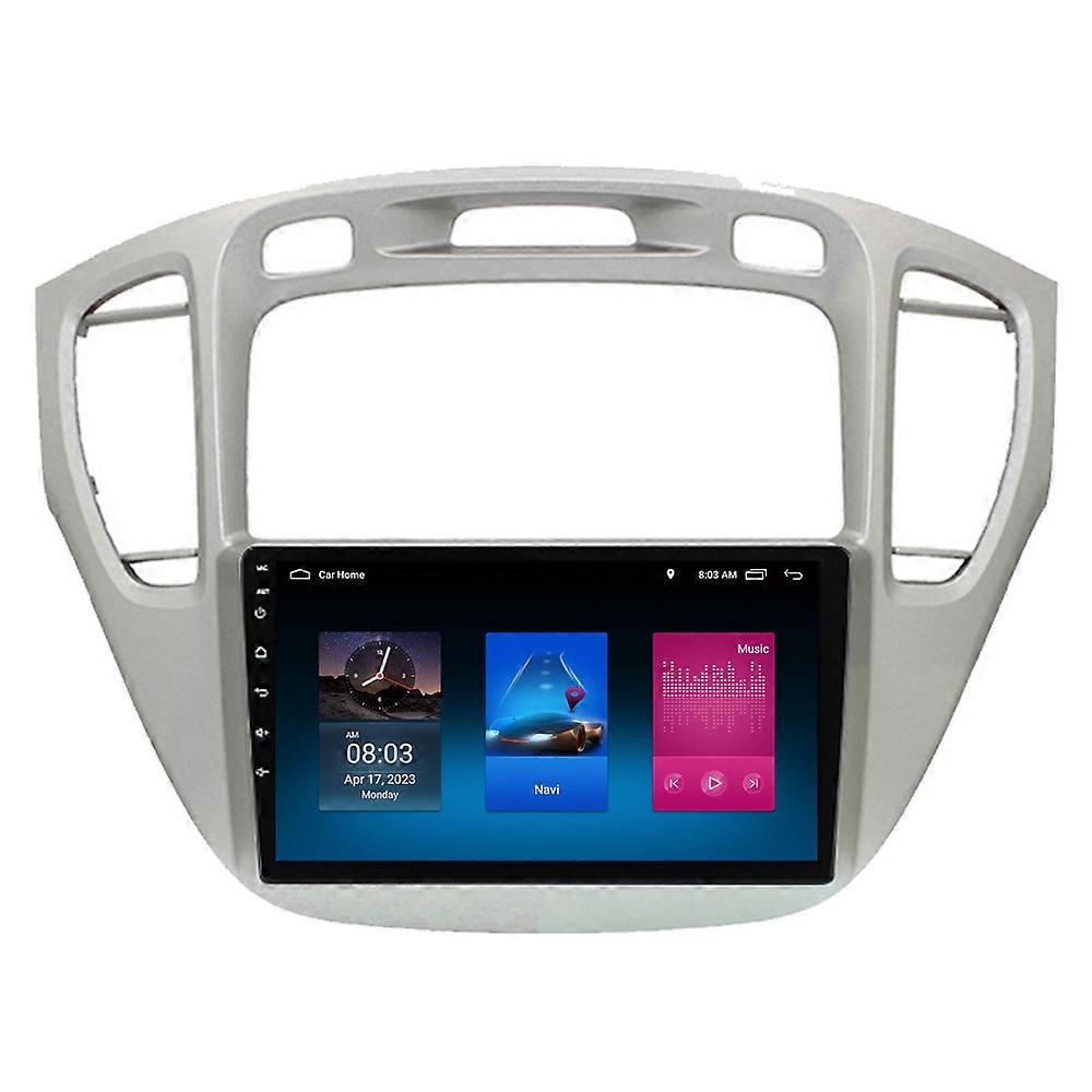 RoverOne Car Stereo Radio Bluetooth CarPlay Android Auto GPS Sat Nav Touch Screen for Toyota Highlander 1 XU20 2001 - 2007