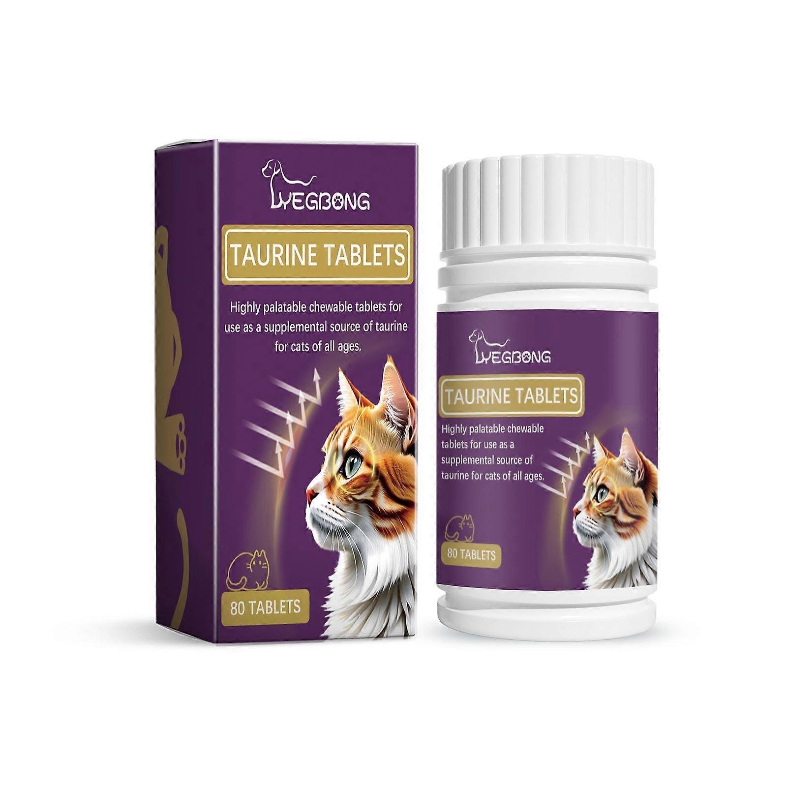 Yegbong Compound Taurine Tablets For Cats Pet Nutritional Supplements Multidimensional Taurine Tablets For Cats
