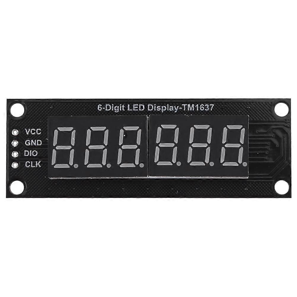 jixopn 0.36 Inch Digital LED Module TM1637 6-Digit 7-Segment for Arduino (Yellow)