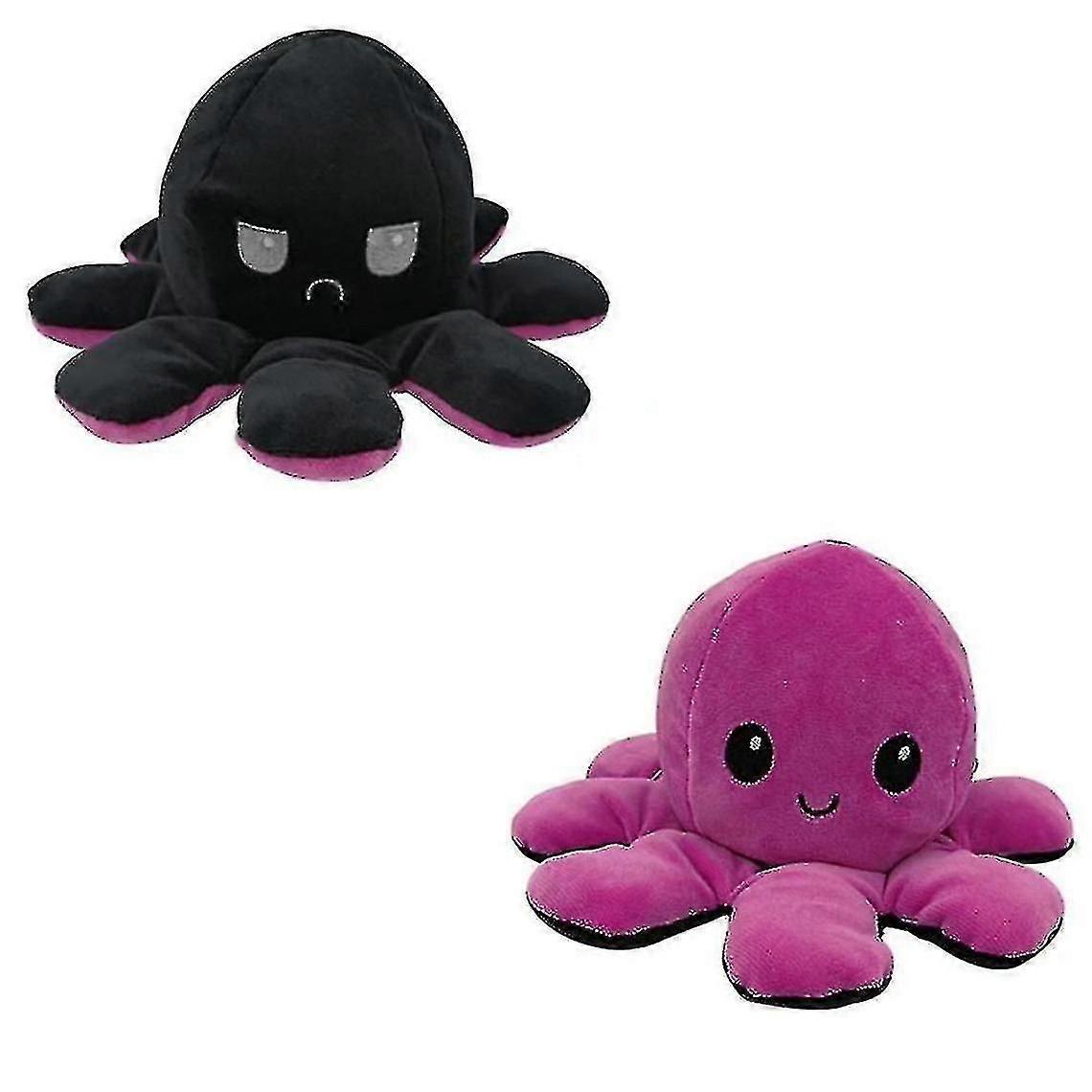 Soft Plush Octopus, Double-sided Flip Doll, Cute Reversible