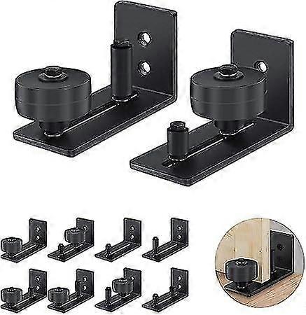 2 rails de plancher de porte coulissante, rails de plancher réglables avec vis