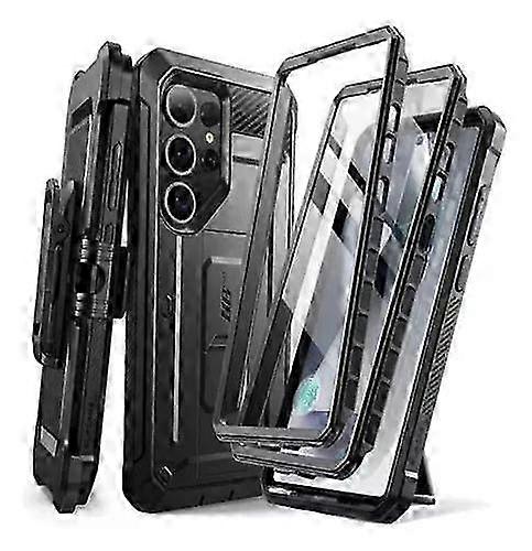 Case For Galaxy S25 Ultra 6.9 Black Waterproof Protective Case