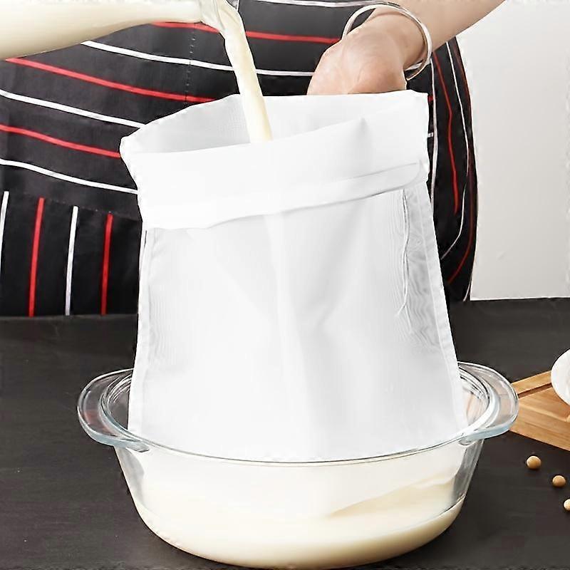 Ultra-fine Reusable Cheesecloth Bag, Filter Cloth for Soymilk, Juice & Wine Dregs, Kitchen Gadgets for Precise Filtration and Squeezing