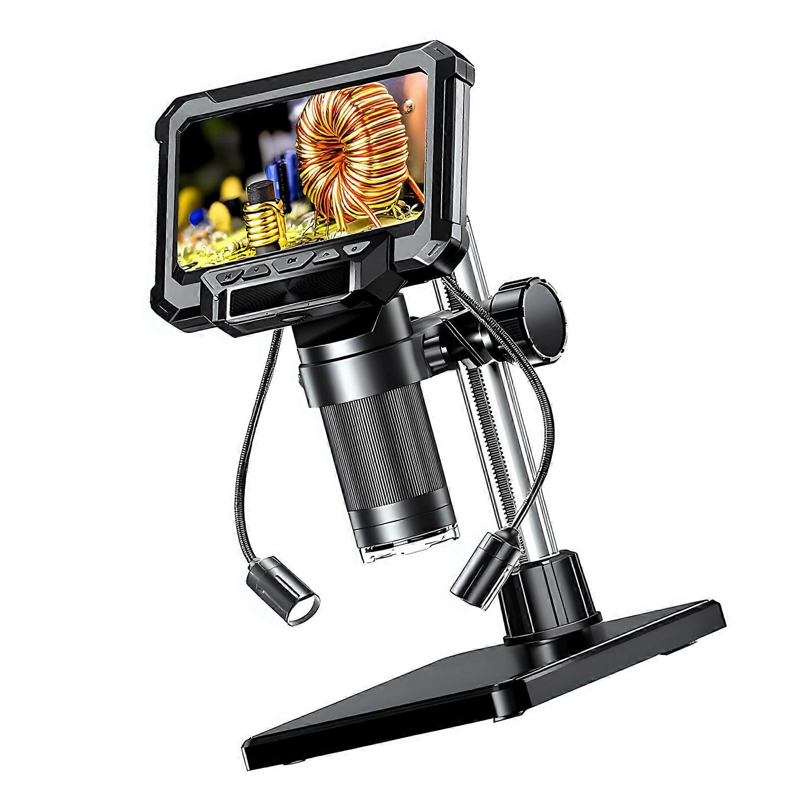 4.3Inch High Clearly digital Microscope 1000X Camera USB Connectivity Adjustable LED Lights For PCB Repair Precise Tasks Multicolor