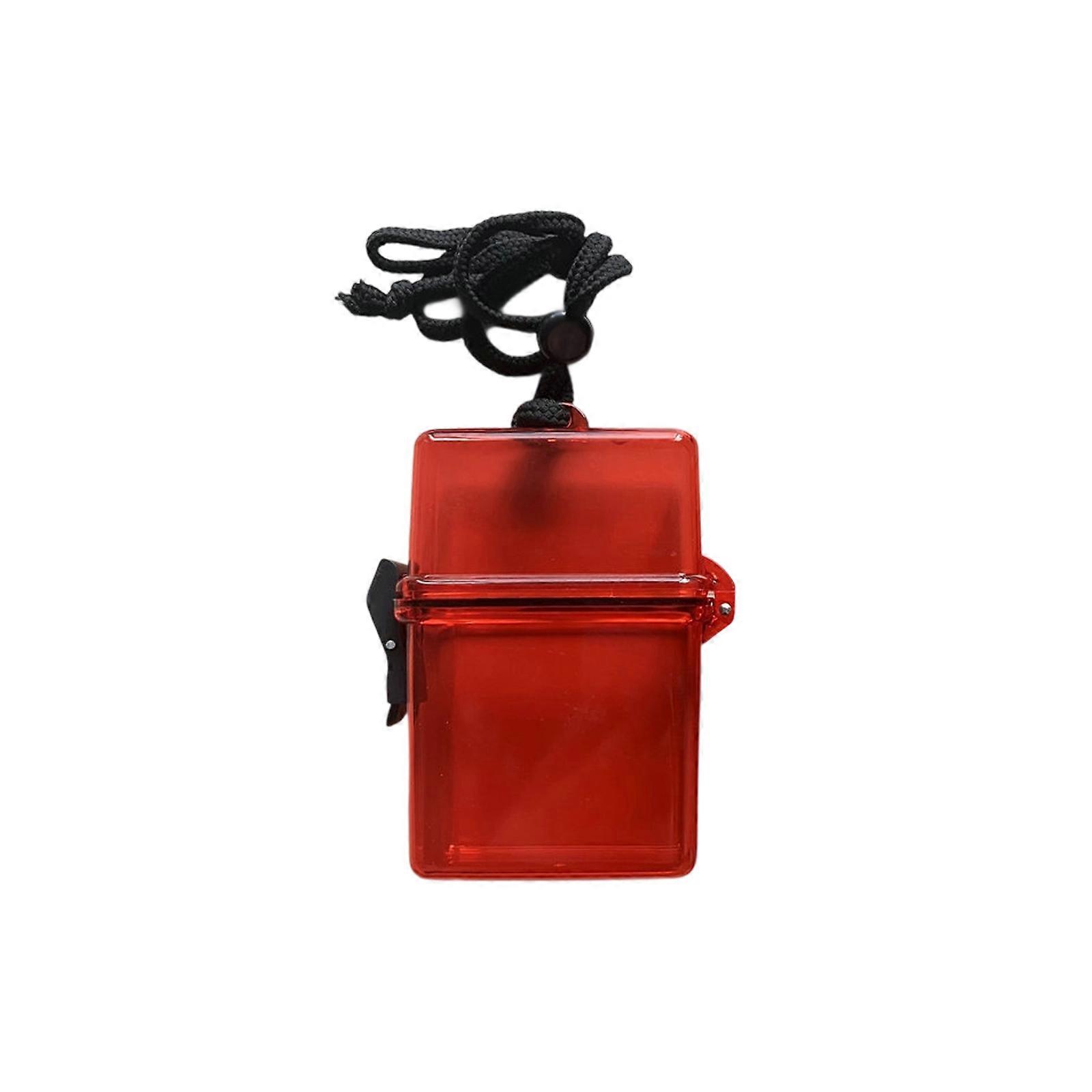 Shockproof Swimming Dry Box With Protective Seal Technology Plastic Construction for Outdoor Fan  Red