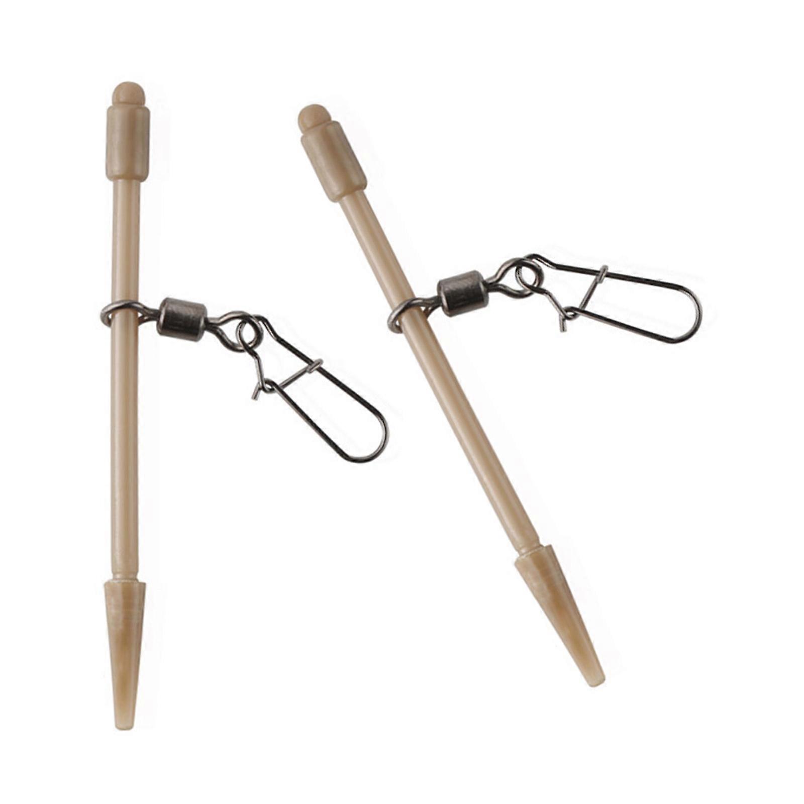 2pcs Clip Fast Change Swivels Tail Sleeves Feeder Anti Tanglement System for Rigs Fishing Swivels Connectors Multicolor