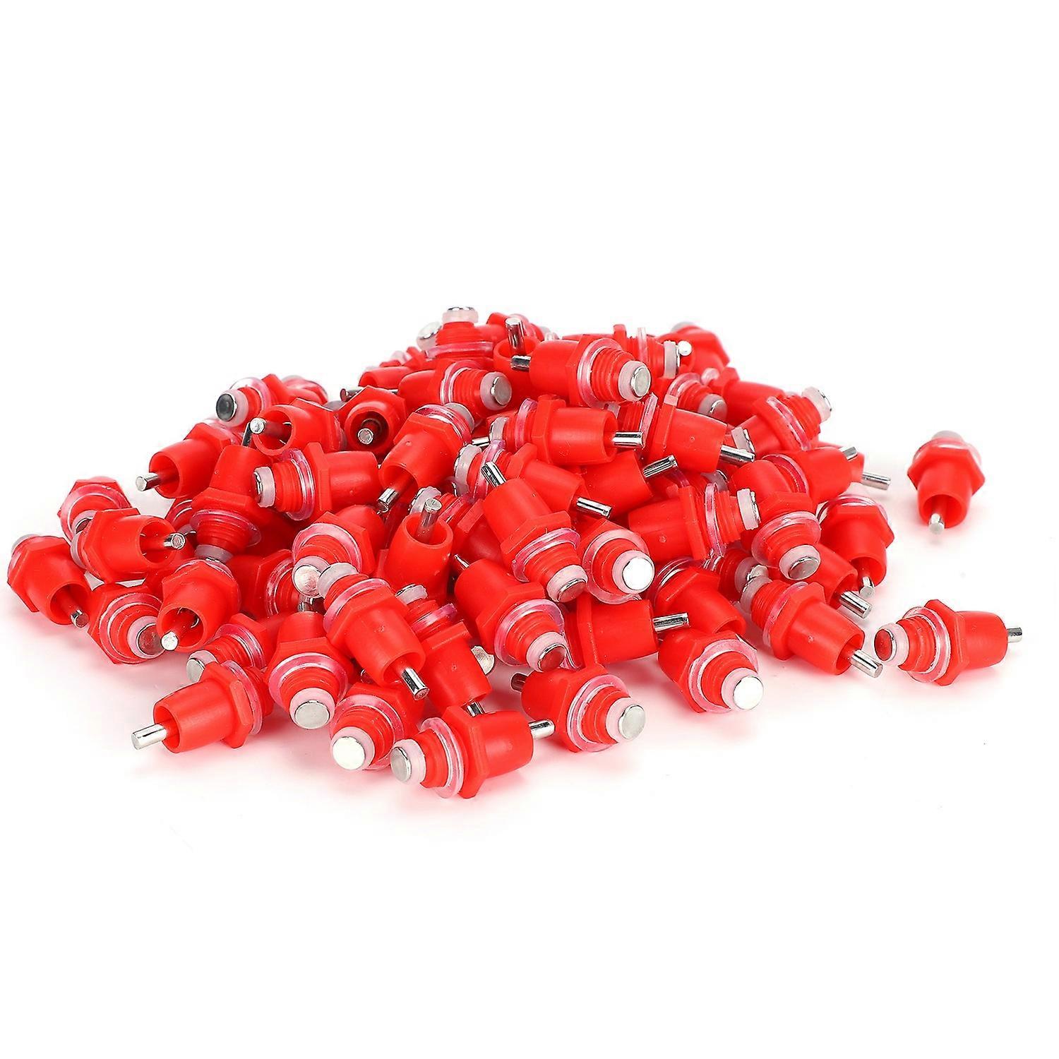 100Pcs Chicken Three Way Type Automatic Drinking Bowl Waterer Drinker Water Nozzle