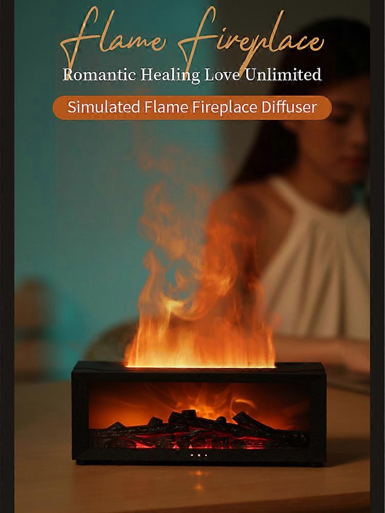 Air Aroma Humidifier Essential Oils Humidifier Flame Fragrance Diffuser Home Aromatherapy Diffuser With LED Light Remote Control