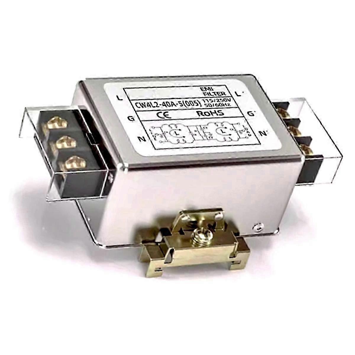 Single Phase 220V AC EMI Power Filter CW4L2-40A-S005 for Electrical Interference Protection Safety