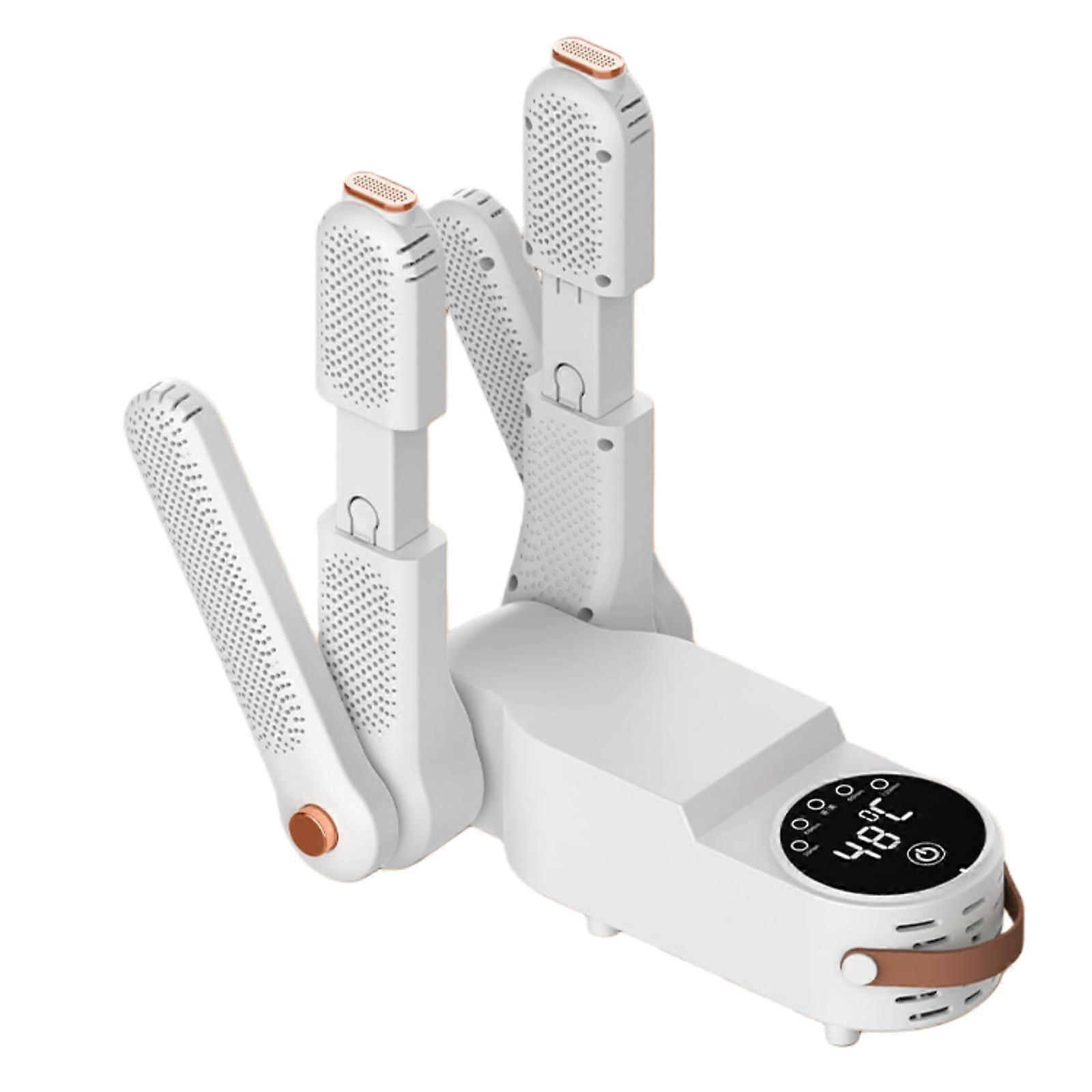 Portable Shoe and Boot Dryer with Adjustable Folding Rack for Fast Odor Drying at Home