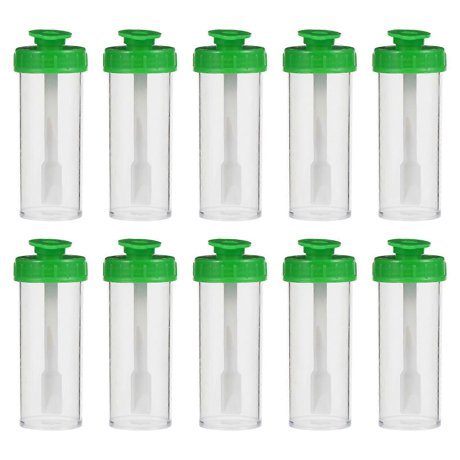 50pcs Plastic 15ml Specimen Cup Stool Container Specimen Cups with Spoon