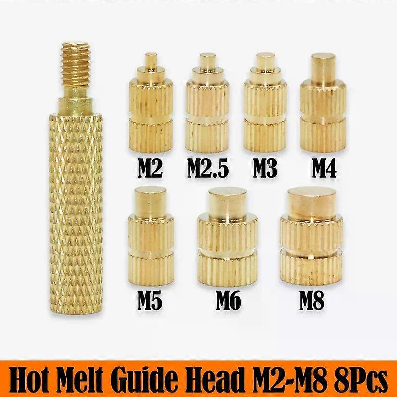 M2 M3 M4 M5 M6 M8 Heat Set Insert Tool Soldering Iron Tip 3D Printer Plastic Thread Brass Insert Nut Embedded Insertion Tool Kit
