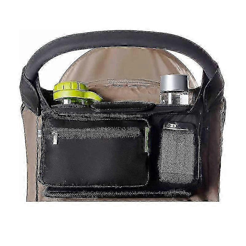 Universal Stroller Organizer With 2 Insulated Cup Holders, Stroller Accessories, For Carrying Diaper